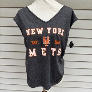 Women's NY Mets T-Shirt, XL, NWT Gray Blue Orange